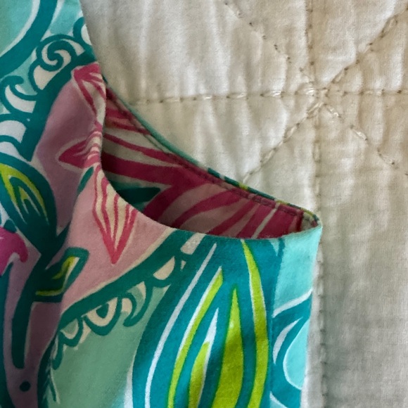 Lilly Pulitzer Pink and Green Swirl Top - Picture 6 of 7